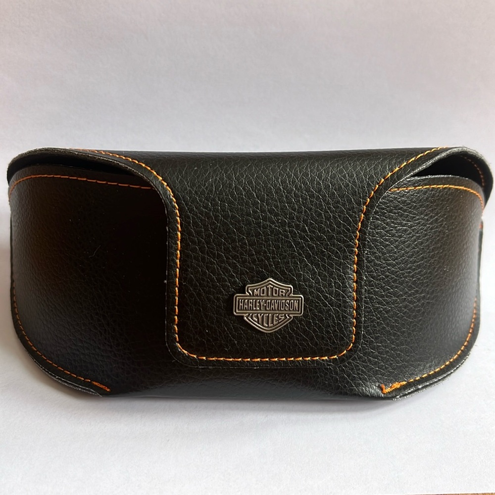 Harley Davidson Sun Glasses Case / Leather / New